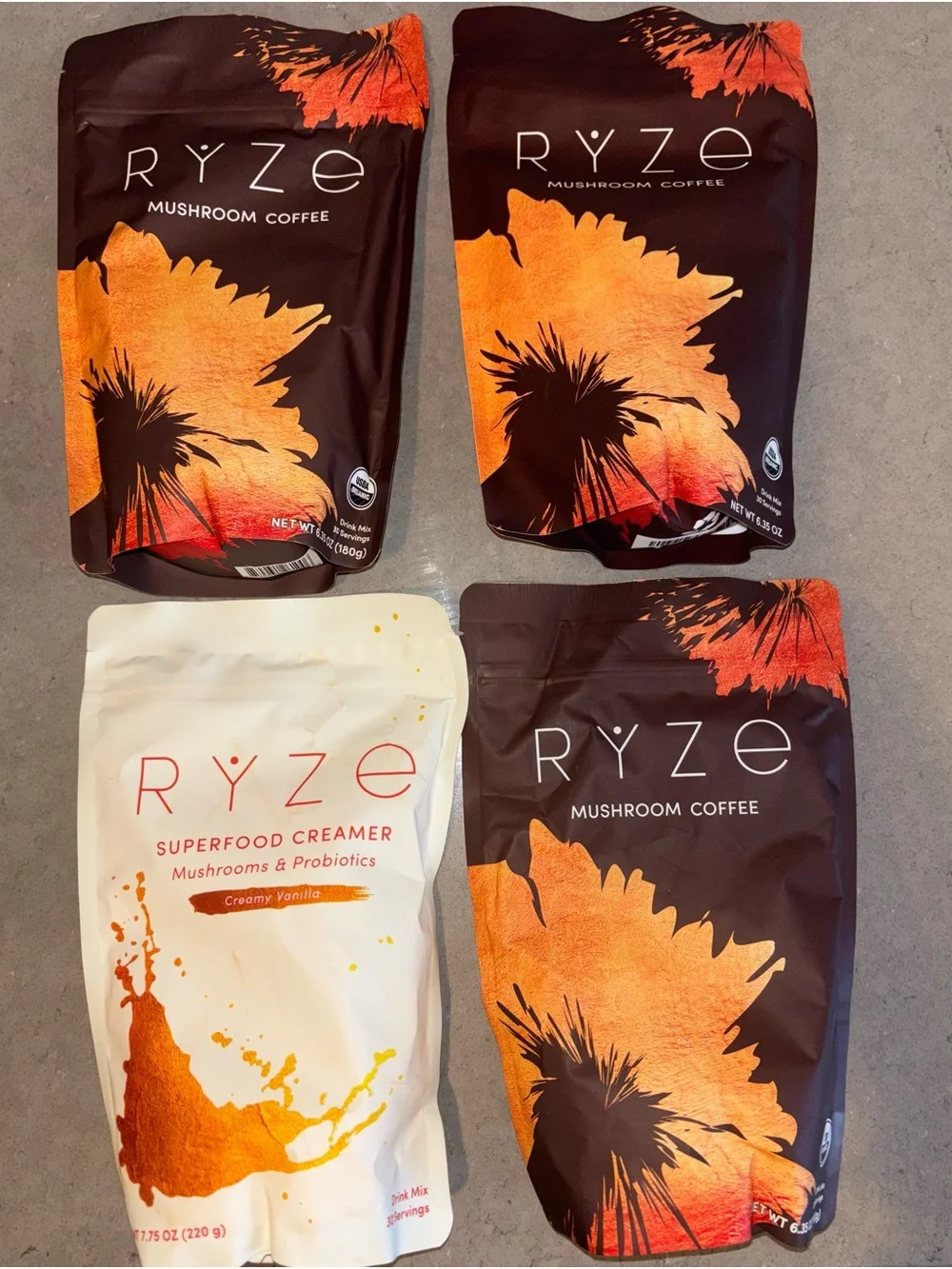 RYZE Mushroom Coffee & Superfood Creamer Bundle - Picture 1 of 2